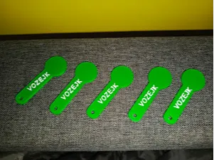 shoping card keychain