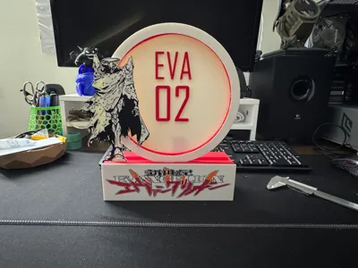 eva 02 evangelion lamp