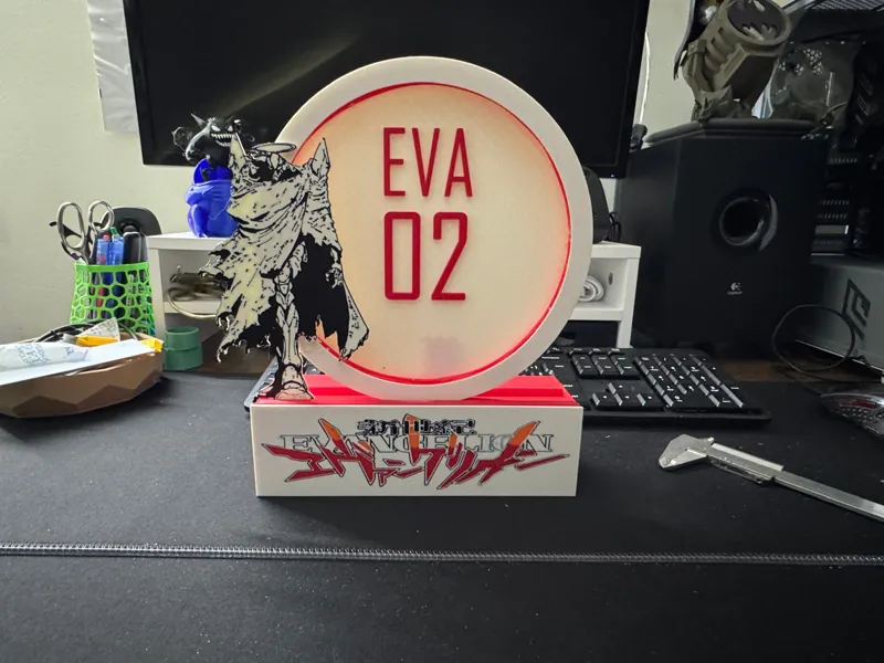 eva 02 evangelion lampada