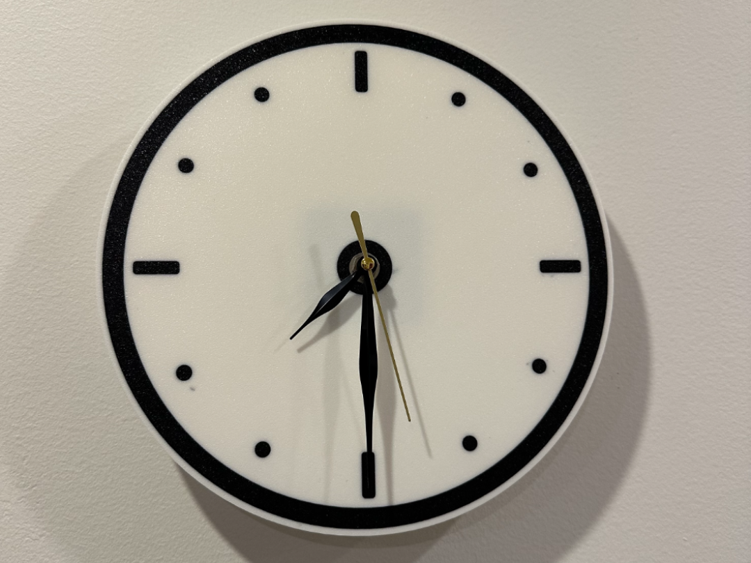 Nordic Two-Tone Wall Clock (240mm)