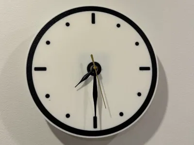 Nordic Two-Tone Wall Clock (240mm)
