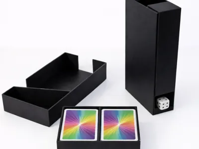 2 in 1 board game box and dice tower