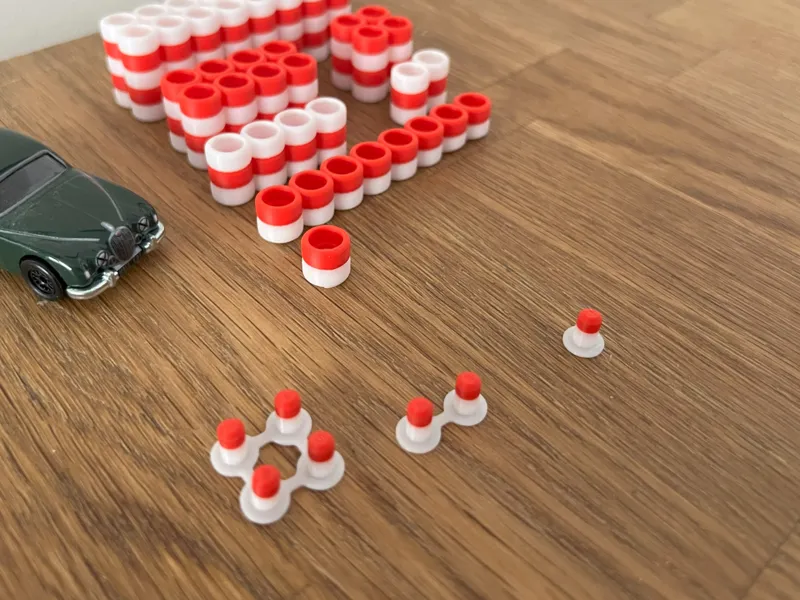 connector for Tyre Stack racing 1/64 car garage