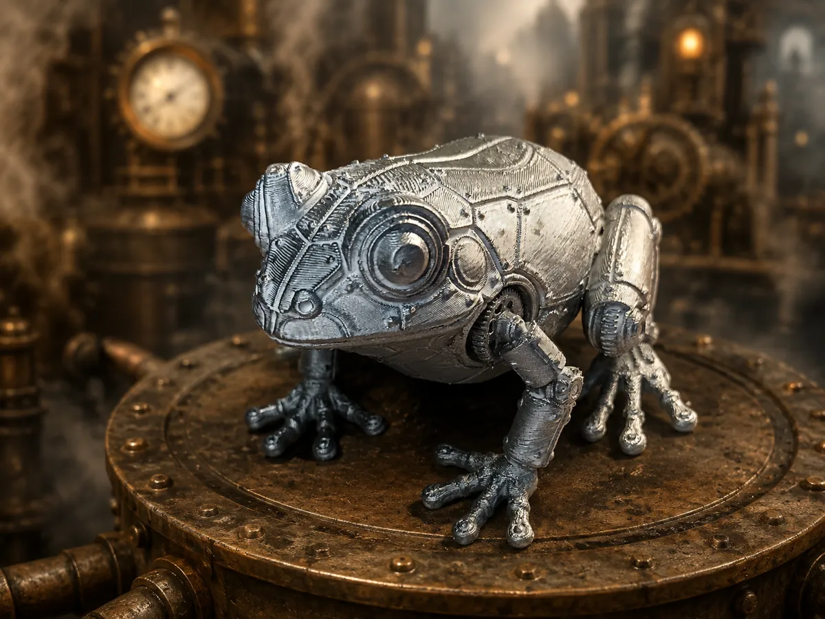 Steampunk Frog - Free 3D Print Model - MakerWorld