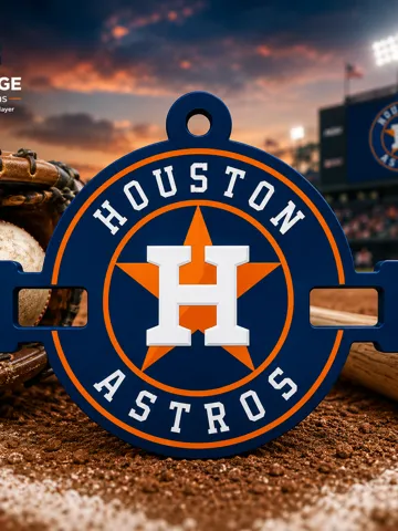 Accesorio para sujetar ligas de cabello: Houston Astros Hair Tie Holder Keychain — vista de referencia 2