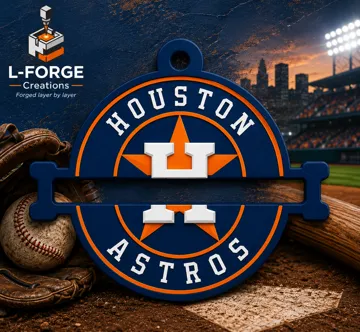 Accesorio para sujetar ligas de cabello: Houston Astros Hair Tie Holder Keychain — vista de referencia 4