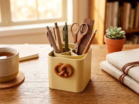 Soporte: 蝴蝶餅筆筒｜Pretzel Pen Holder — referencia de MakerWorld