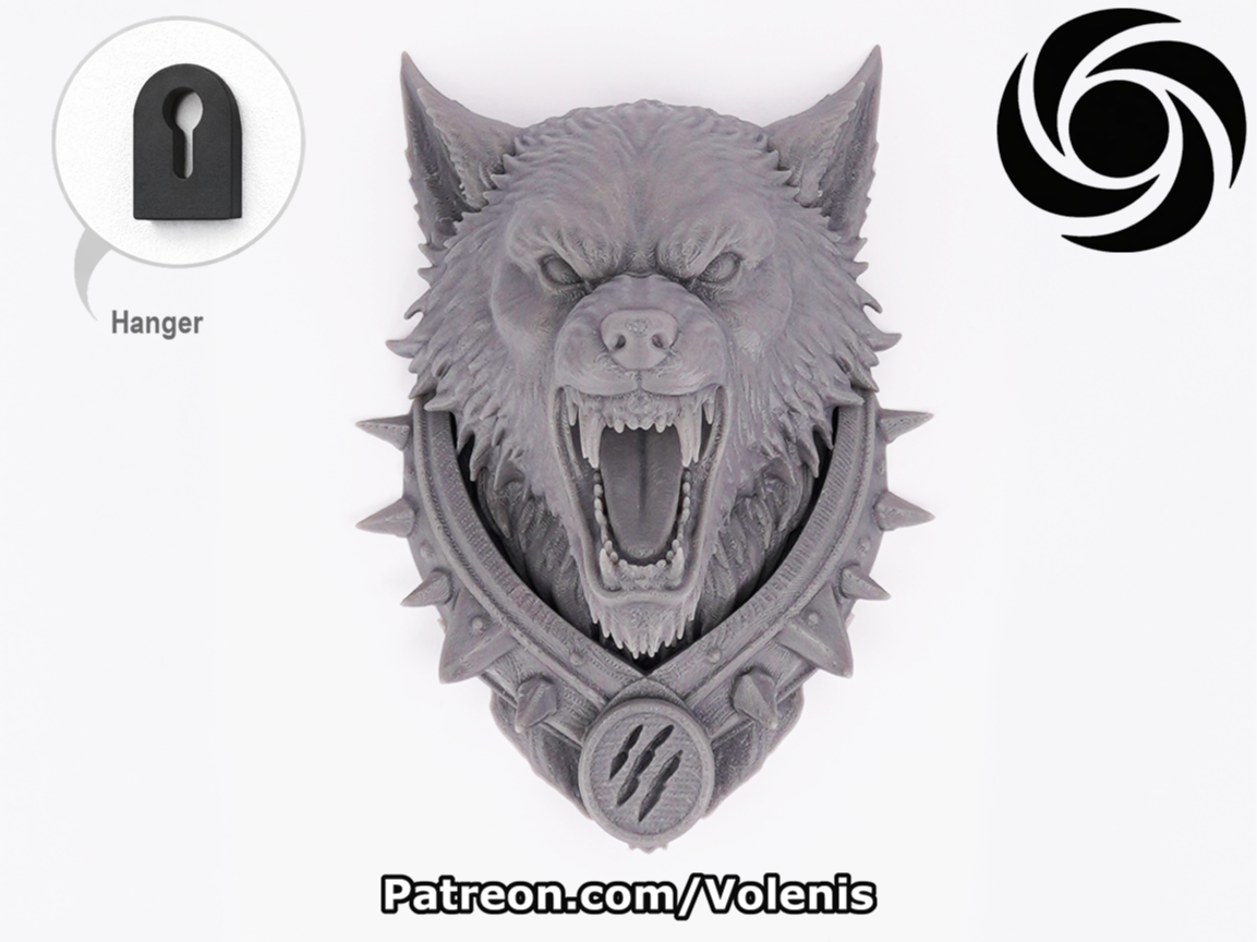 Wolf Head Wall Decor