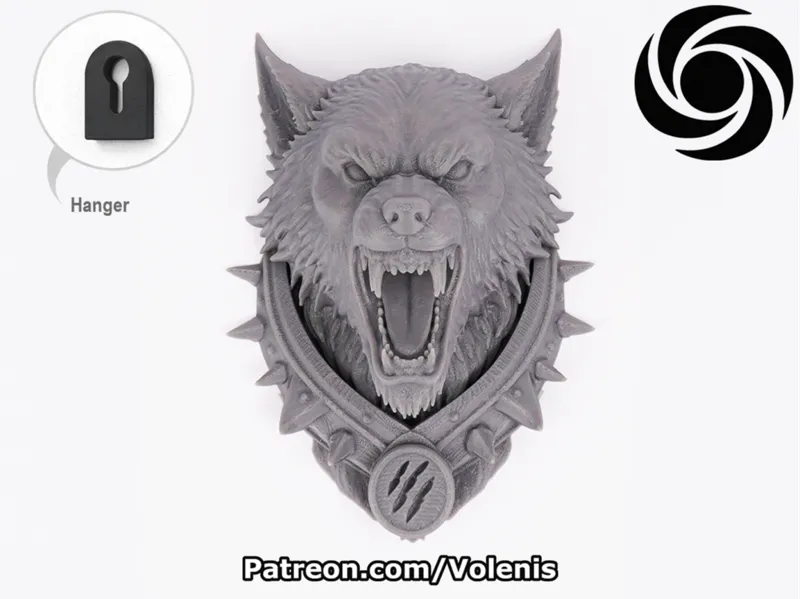 Wolf Head Wall Decor