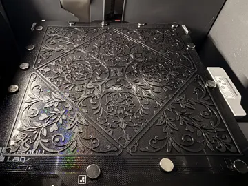 Modelo para impresión 3D: Enveloppe sur tulle - Volutes florales — vista de referencia 5