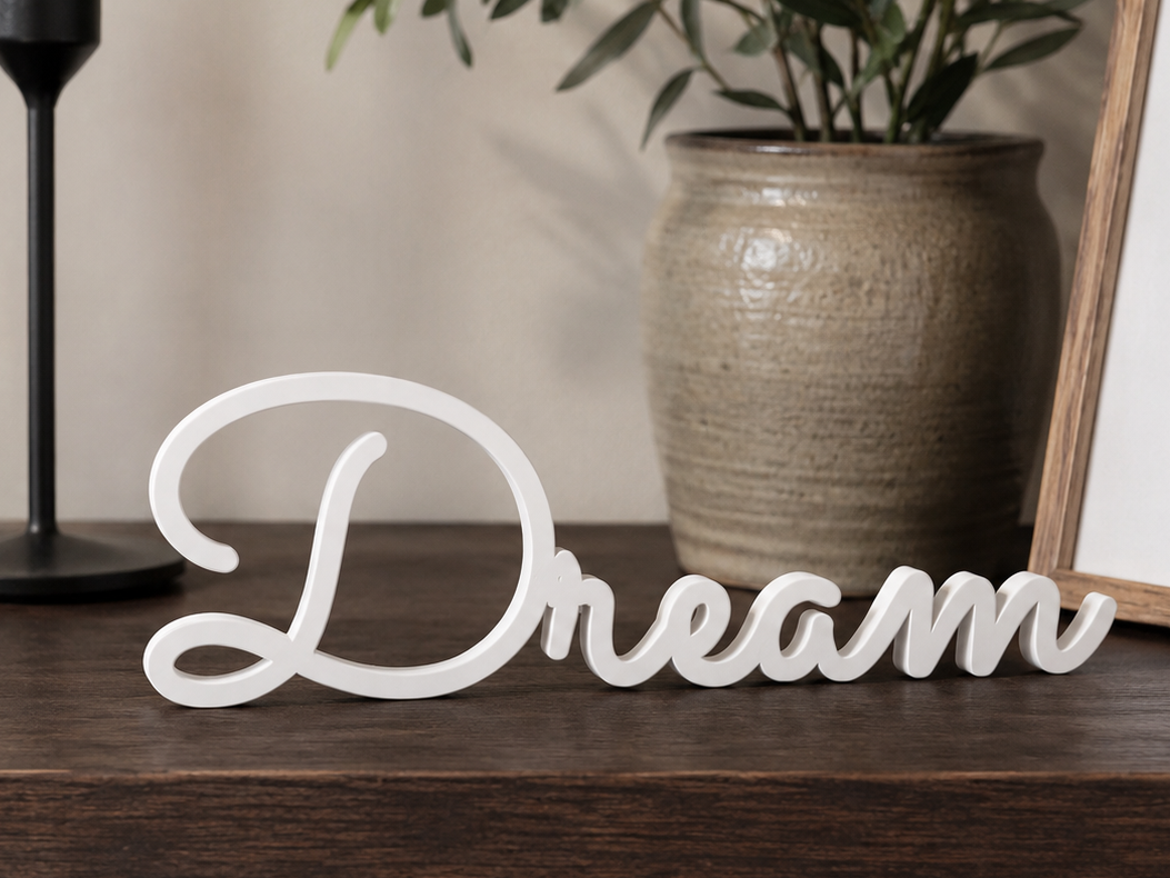 Dream Decor Stand – Modern Motivational Sign