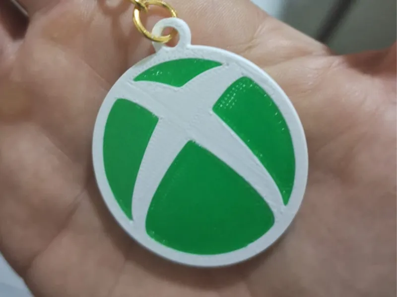 chaveiro com logo do xbox Logo frente e verso