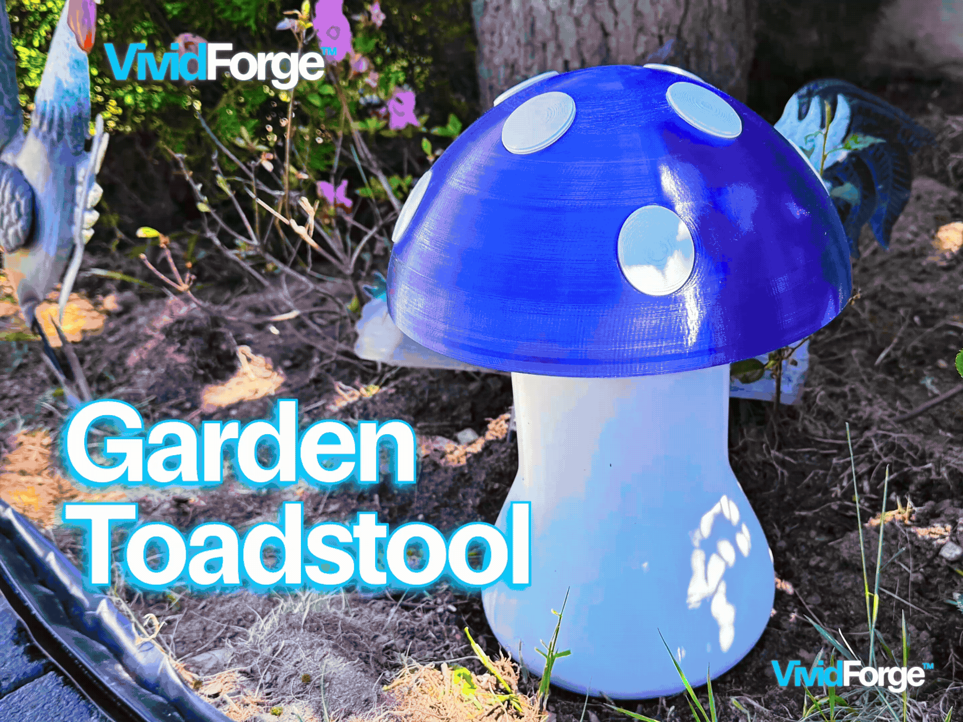 Garden Toadstool Solar & Modular | Customizable 