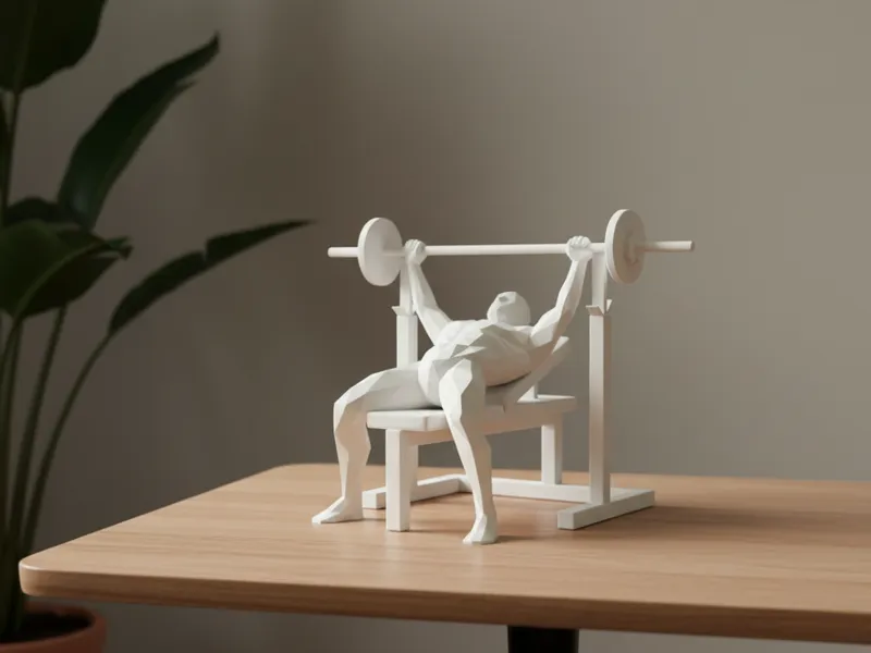 Mini Palestra da Scrivania – Panca Pesi Decorativa