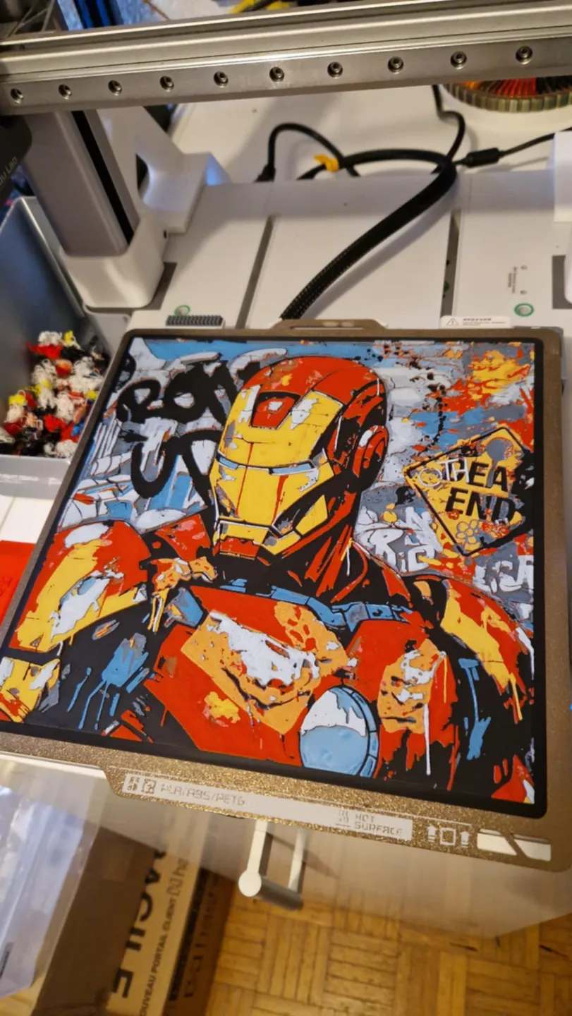 Iron Man Hueforge - Street Art - Free 3D Print Model - MakerWorld