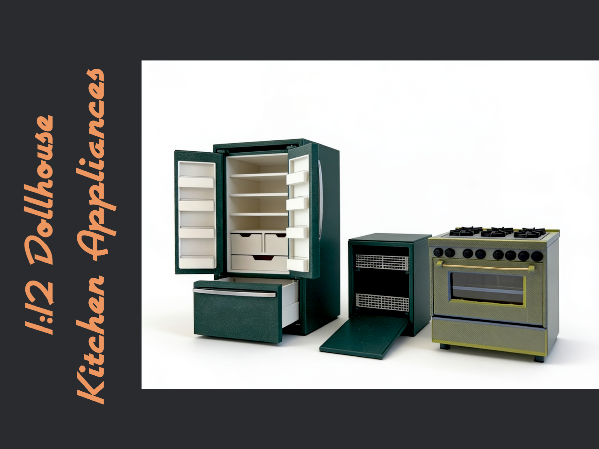 1:12 Dollhouse Kitchen Appliance Package - 1