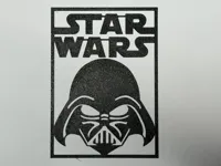 Silhouette murale Dark Vador Star Wars — photo 1