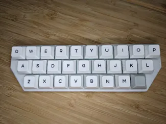 AlmostAlphas symmetrical keyboard
