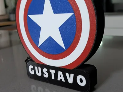 Captain America Light Box Gustavo