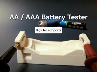 AA & AAA battery tester for multimeter probes