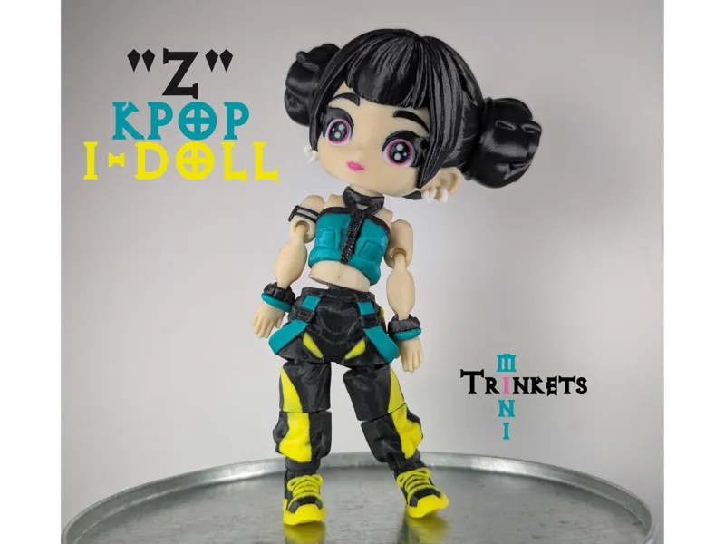 "Z" Chibi Kpop I-Doll Flexi (Zoey Inspired Doll)