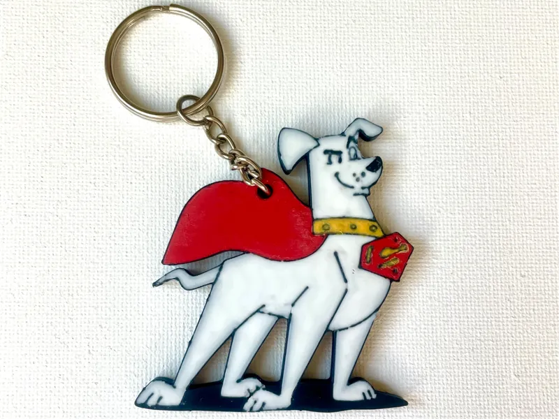 Krypto Superdog Superman Dog Keychain