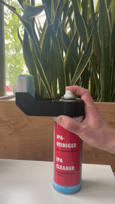 Halterung IPA Sprühdose 66mm Baumraumreiniger