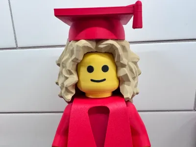 Female Graduate-500% -2 HAIRSTYLES-CURLY/STRAIGHT