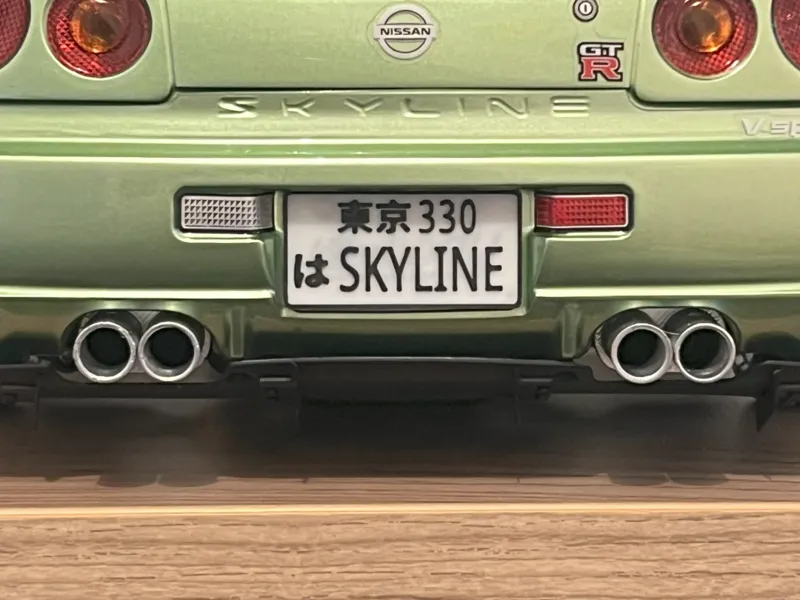 Skyline R34 exhaust 1/10 RC drift car