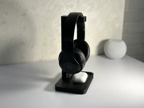 Headphone stand - headset holder with tray view 2