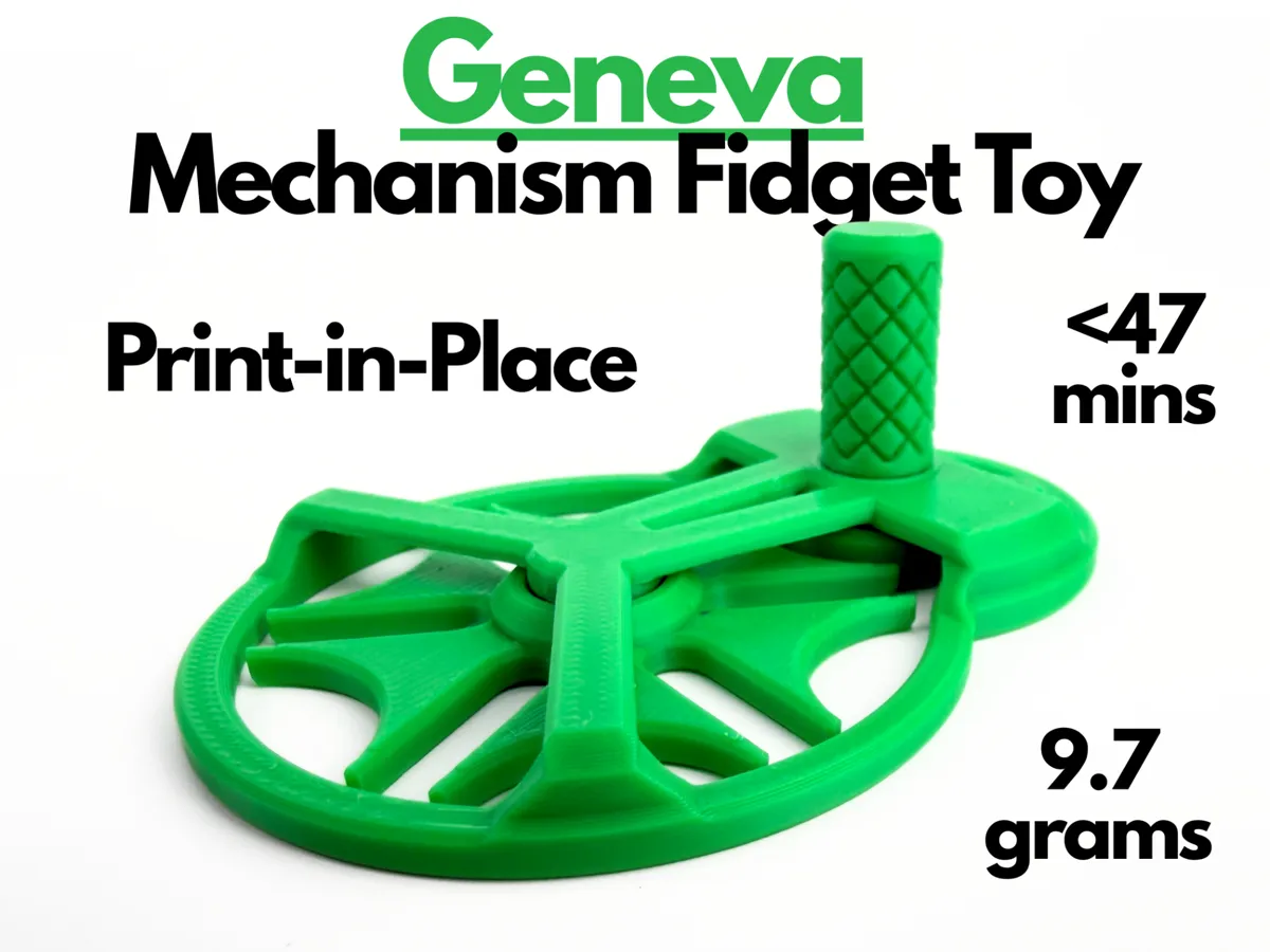 Geneva Mechanism Fidget Toy (Print in Place) - Free 3D Print Model ...