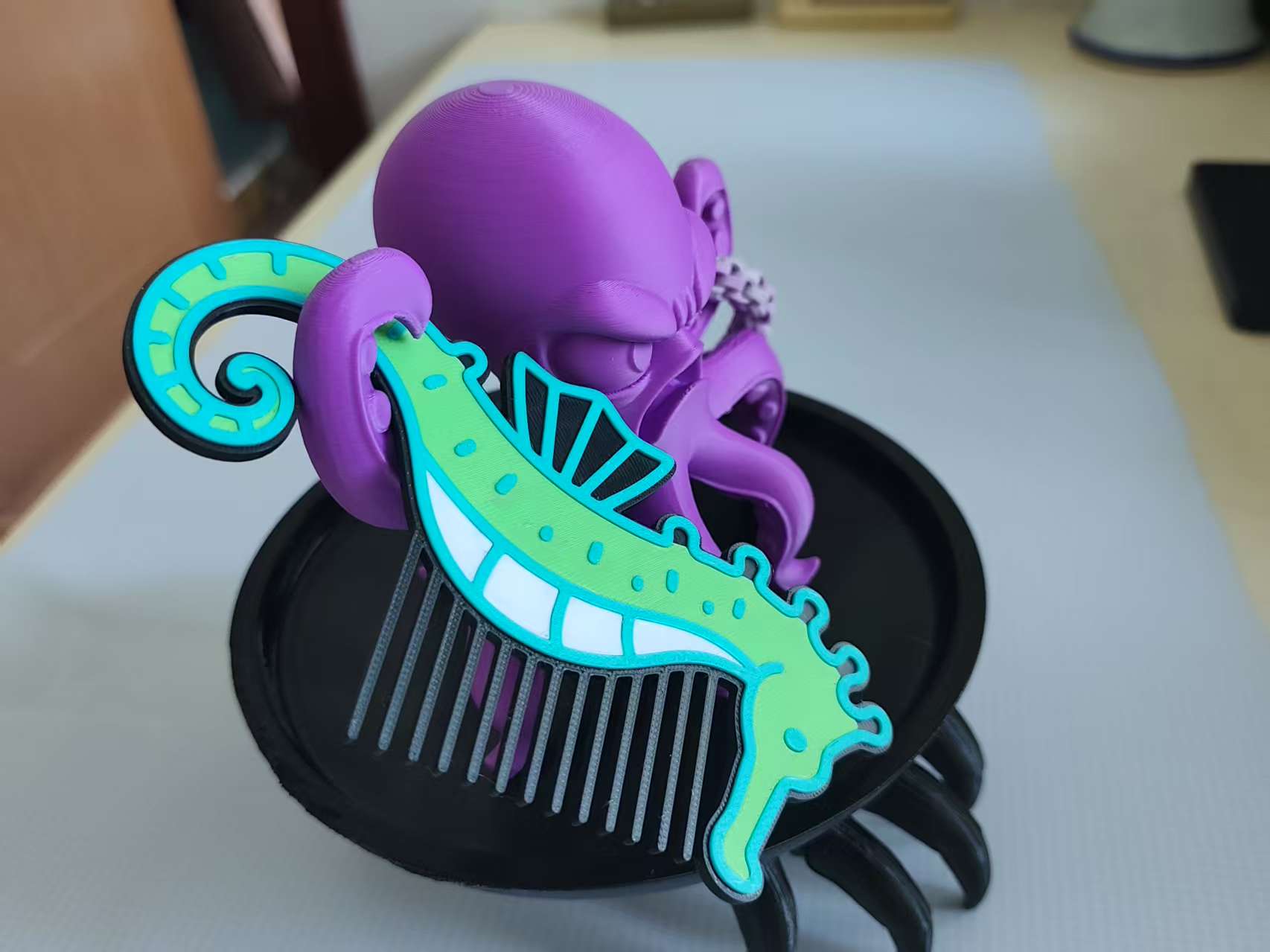 Miniatura 2 do modelo 3D 章鱼恶霸-自由收纳