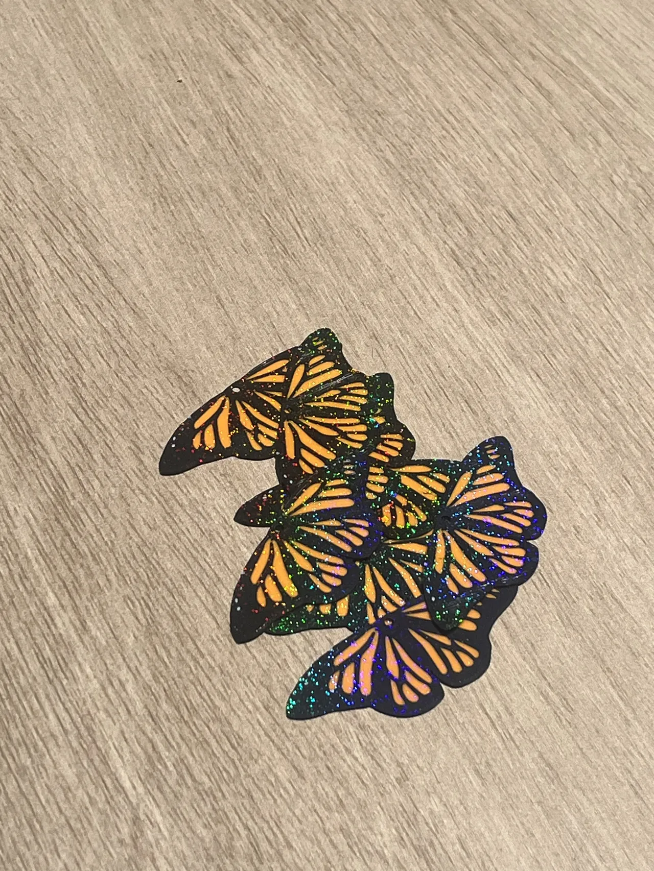 pendientes mariposa monarca view 2