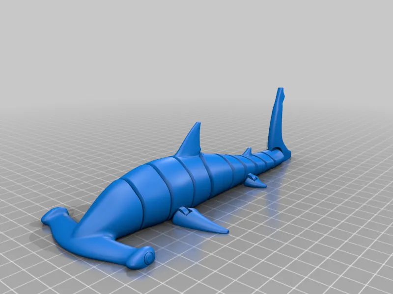 Flexi Hammerhead Shark(print-in-place) view 4