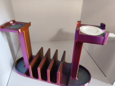 Phone and watch organizer stand