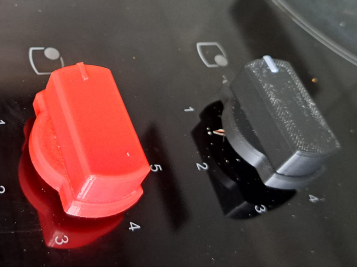 3mm D shaft pushfit instrument knob
