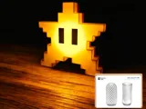 Лампа Mario с пикселизирана звезда
