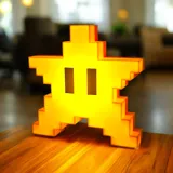 Лампа Mario с пикселизирана звезда