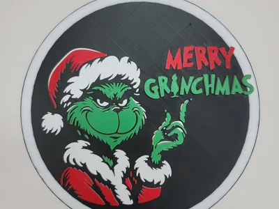 Grinch Merry Grinchmas Bulb Layered Wall Decor