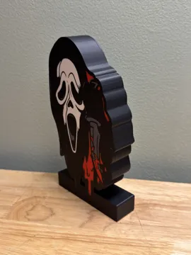 Accesorio de iluminación decorativa: Ghost Face Bloody Knife Lightbox Halloween Horror — vista de referencia 3