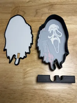 Accesorio de iluminación decorativa: Ghost Face Bloody Knife Lightbox Halloween Horror — vista de referencia 4