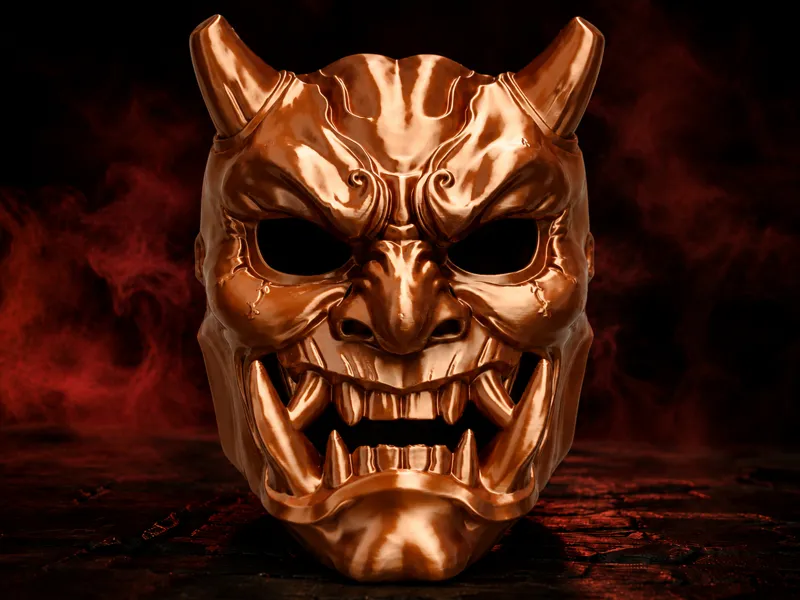 Oni Butcher Mask - Wearable mask or decorarion