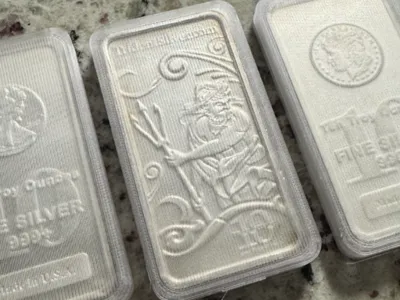10 Troy Oz .999 Fine Silver Bar Protective Case