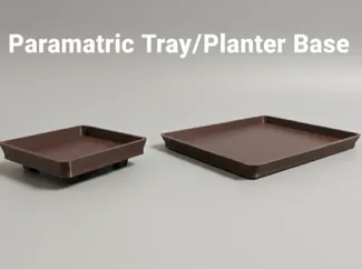 Fully Parametric Rectangular Tray / Planter Base