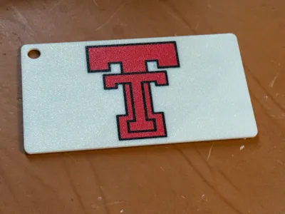 Texas Tech Luggage Tag
