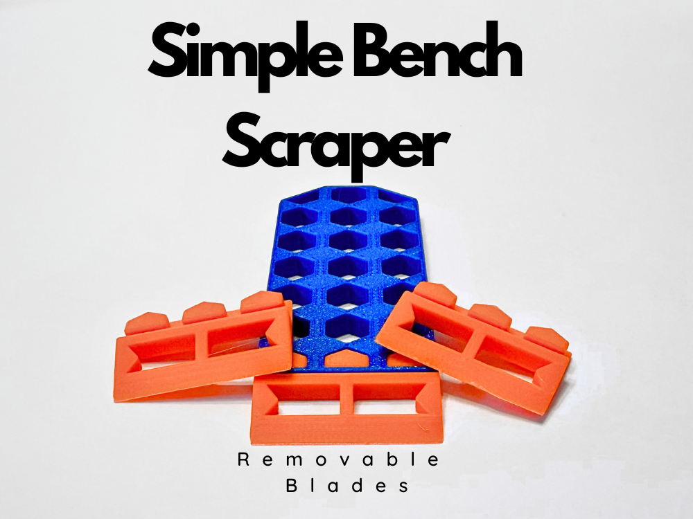 Bench Scraper With Removable Blades