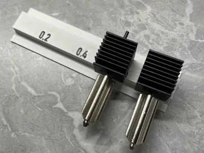Bambulab A1 (Mini) hotend nozzle holder (+magnets)