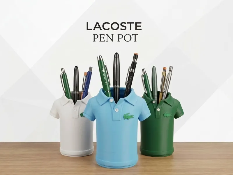 The Lacoste Pen Pot Iconic Desk Artistry