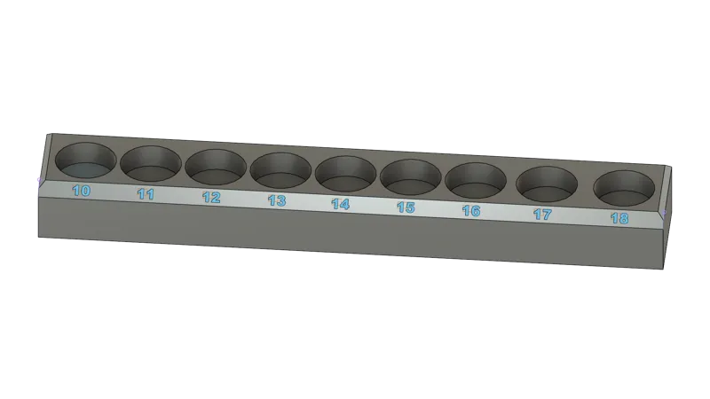 Metric Thru Socket Rail (Kobalt) Max access