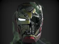 Casque Iron Man Mark 46 version zombie — photo 2